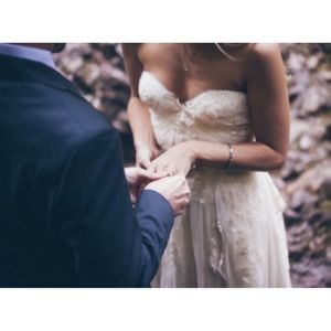 Sarah Seven Cascade Dress, Size 2